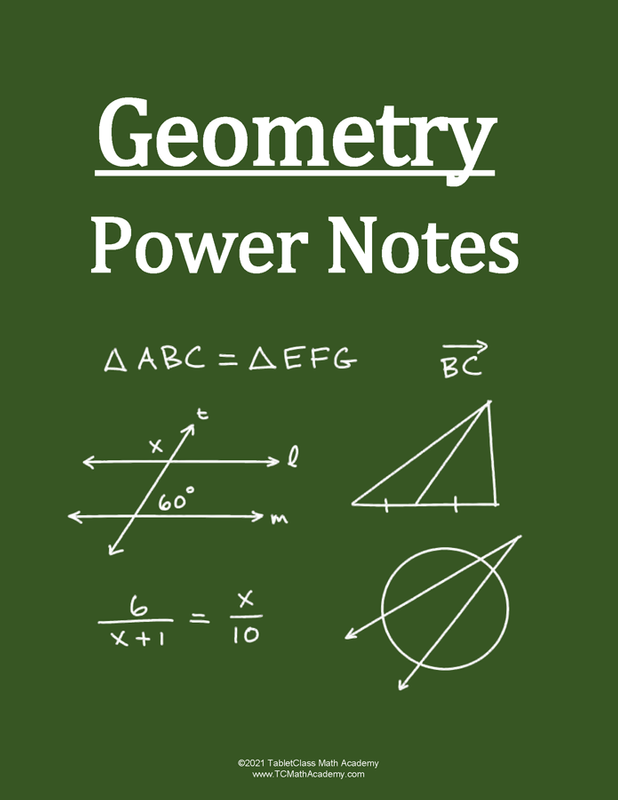 Geometry Power Notes β TabletClass Math